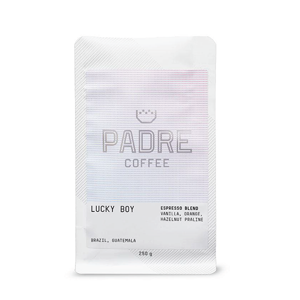 Padre Coffee, Lucky Boy Espresso coffee bag