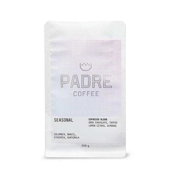 Padre Coffee, Seasonal Espresso Blend coffee bag